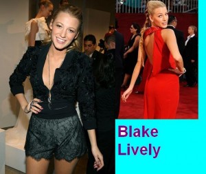 Blake Lively in Marchesa and Versace