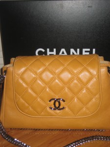 Yellow Quilted Chanel Bag