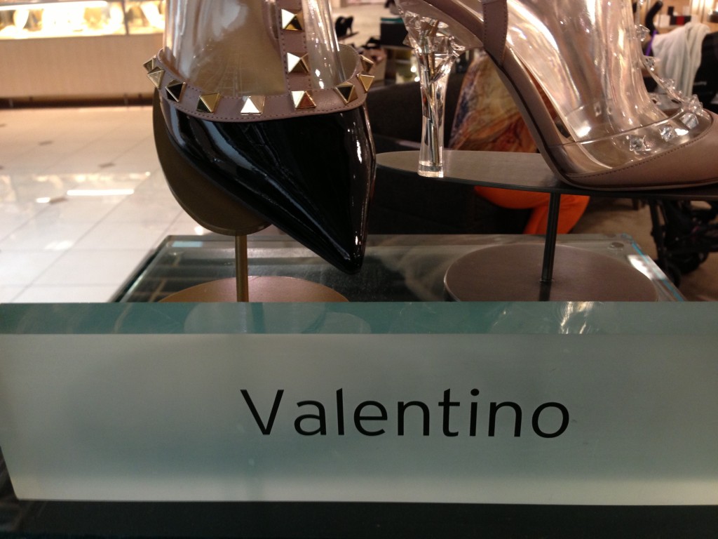 Naked Valentino Plastic and Patent Leather Rockstud Sling back pumps  from Nordstrom