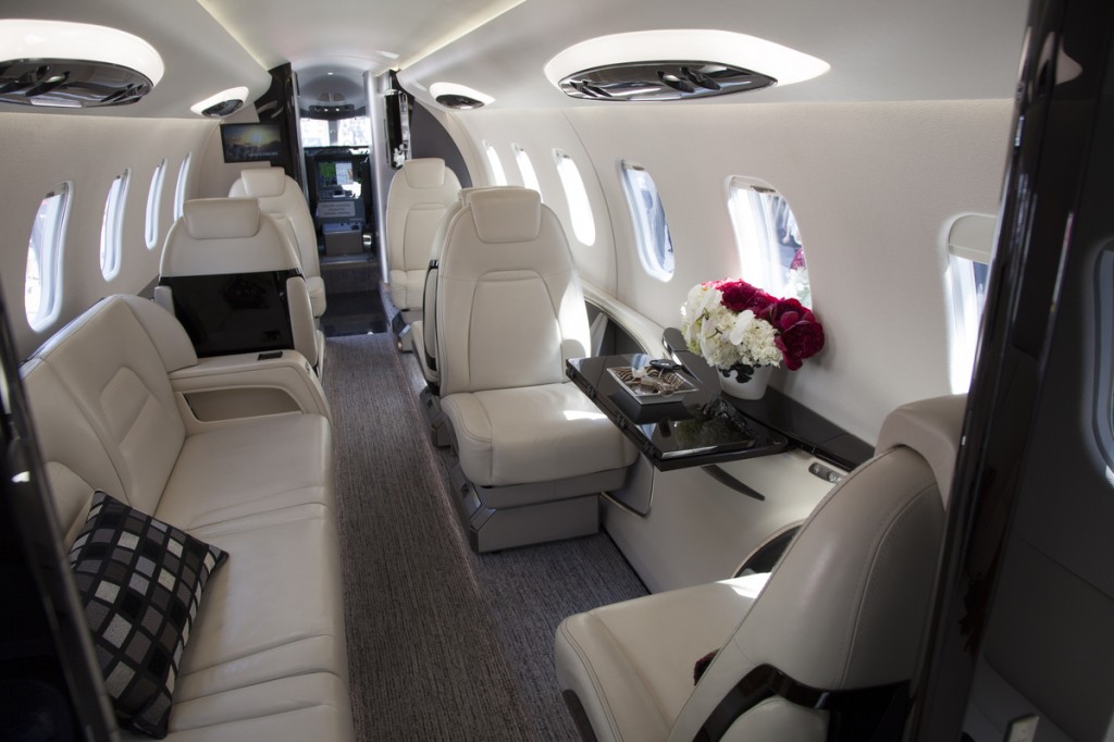Learjet 85 interior of private Jet Travel Beverly Hills